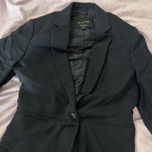 Massimo Dutti Elegant Black Blazer